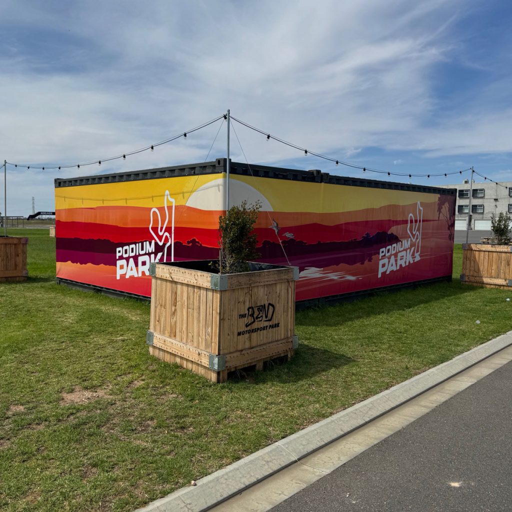 Podium Park - Sail track Banner - The Bend Motorsport Track